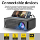 Portable Mini Projector Wired Same Screen With Mobile Phone Support