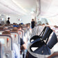 Long-distance travel plane double foot hammock