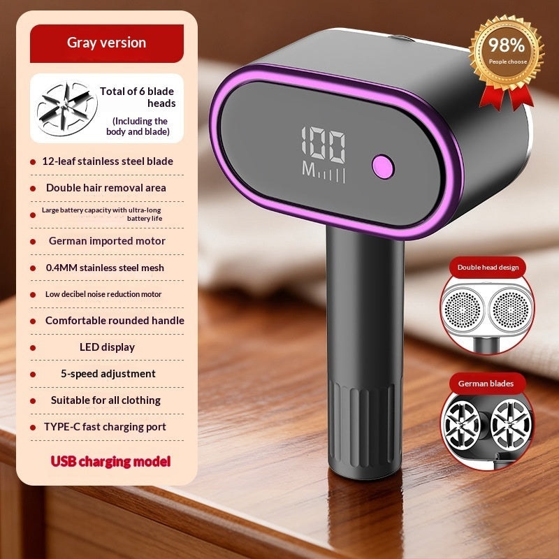 LED Digital Display USB-Rechargeable Lint Remover