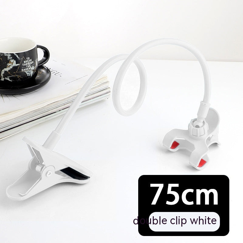 Artifact For A Lazy Bedside Double Clip Mobile Phone Bracket