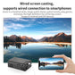 Portable Mini Projector Wired Same Screen With Mobile Phone Support