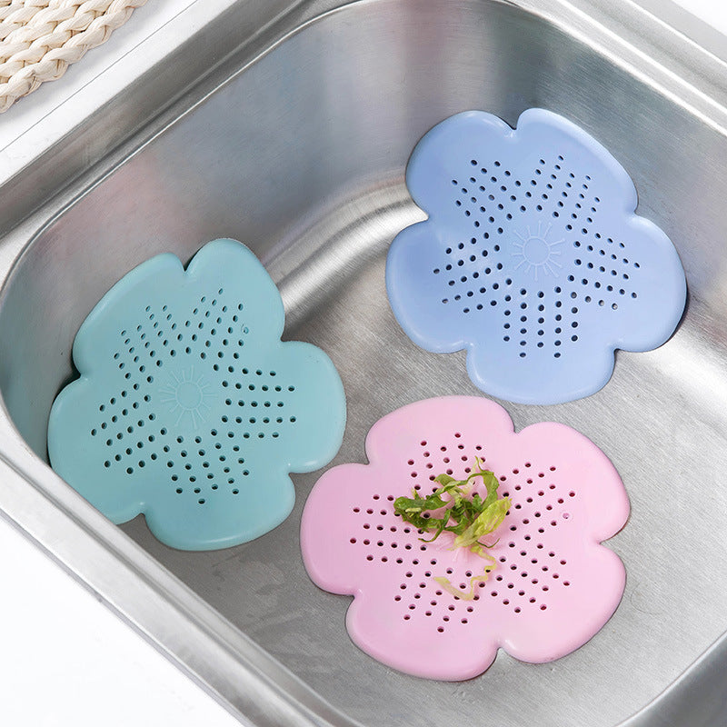 Creative kitchen sink anti-clogging floor drain