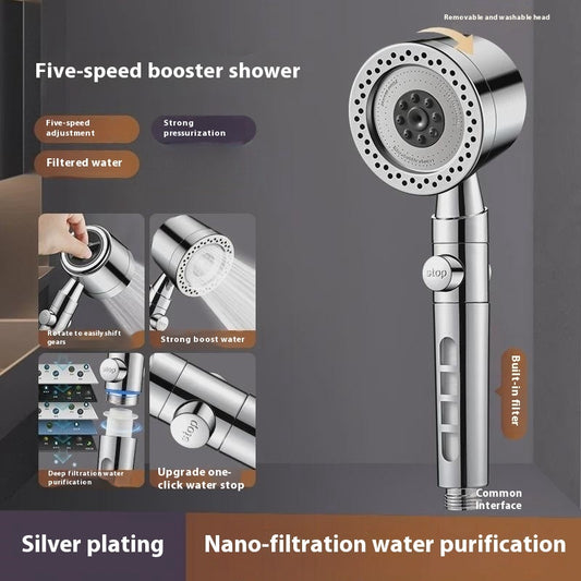 Strong Pressurized Shower Bathing And Filtering Shower Head