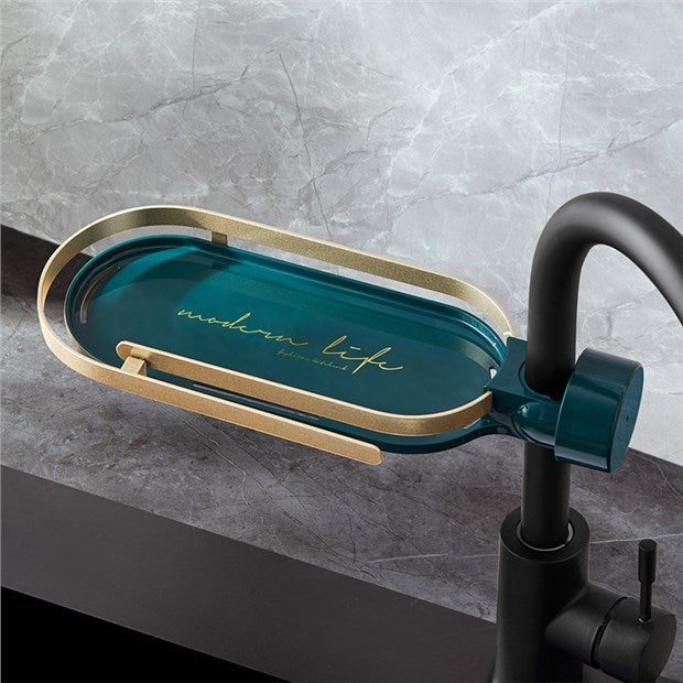 Kitchen Bathroom Sink Sponge Rag Drain Rack