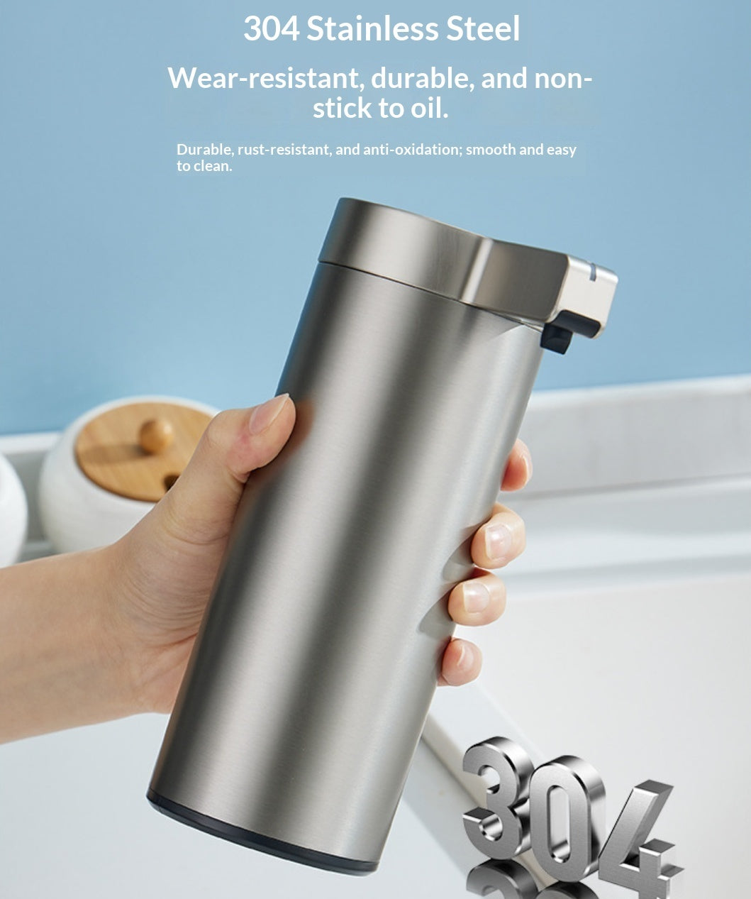 Automatic Induction Hand Soap Dispenser For The Kitchen Electric Foam Soap Dispenser