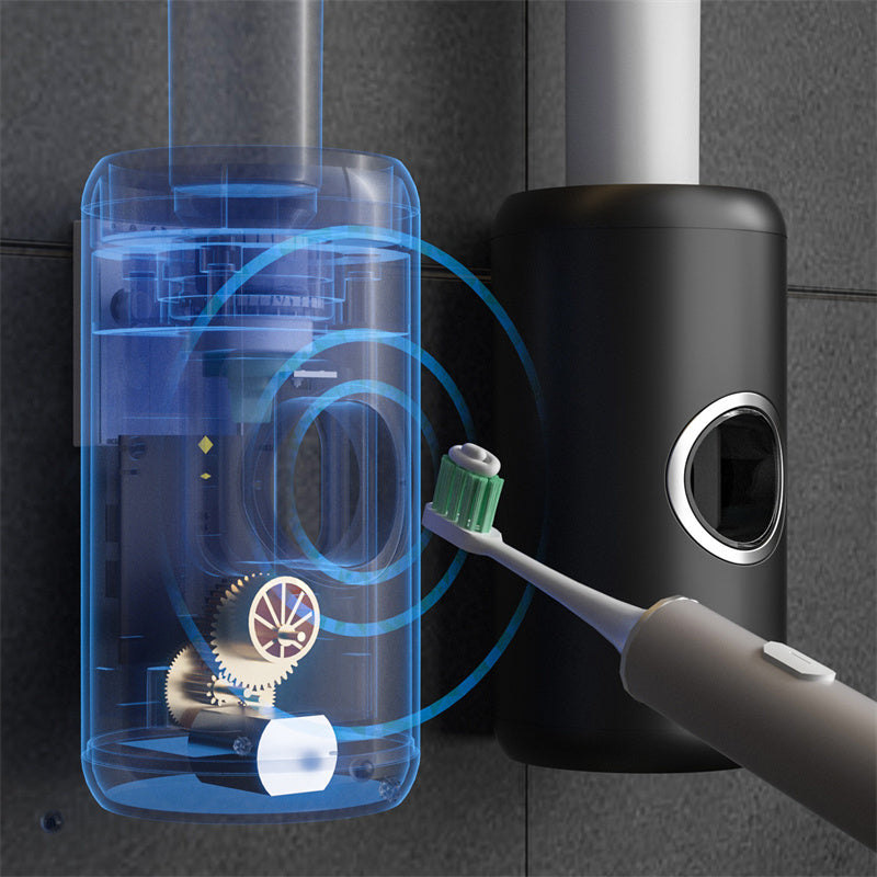 No Punching Wall Mounted Electric UV Disinfection Toothpaste Squeezer